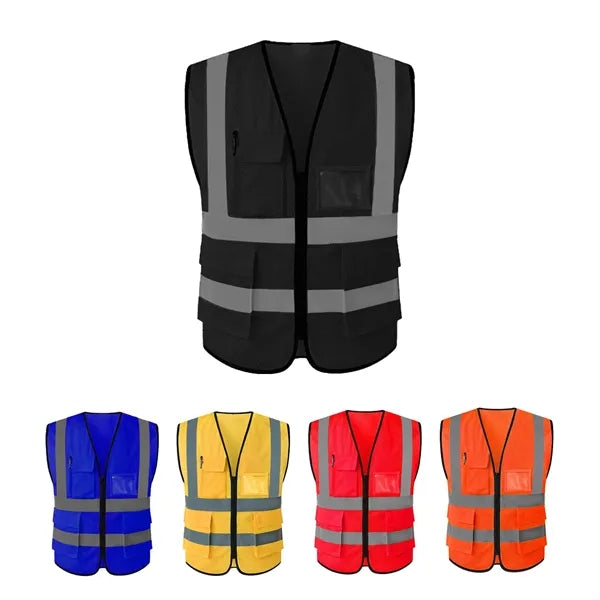 Reflective Safety Vest With Pockets
