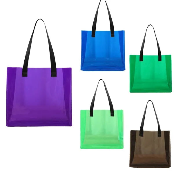 Colorful Clear PVC Tote Bag
