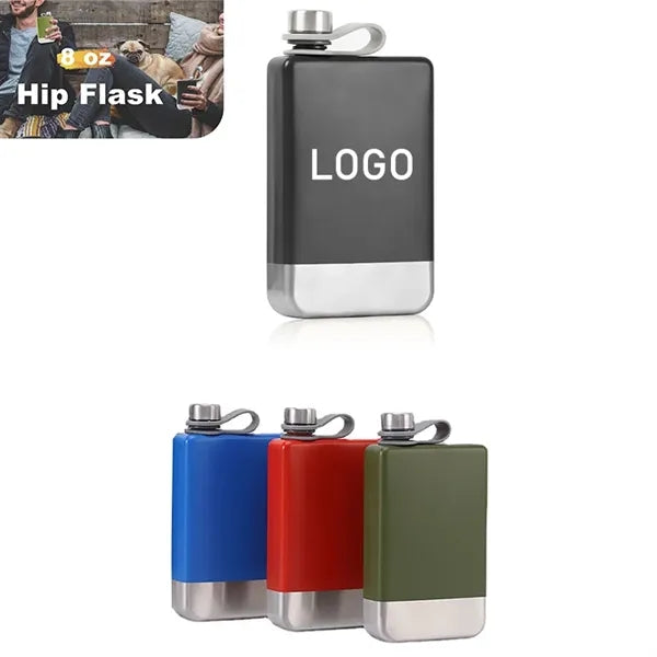 8oz Stainless Steel Leak Proof Liquor Whiskey Hip Flask