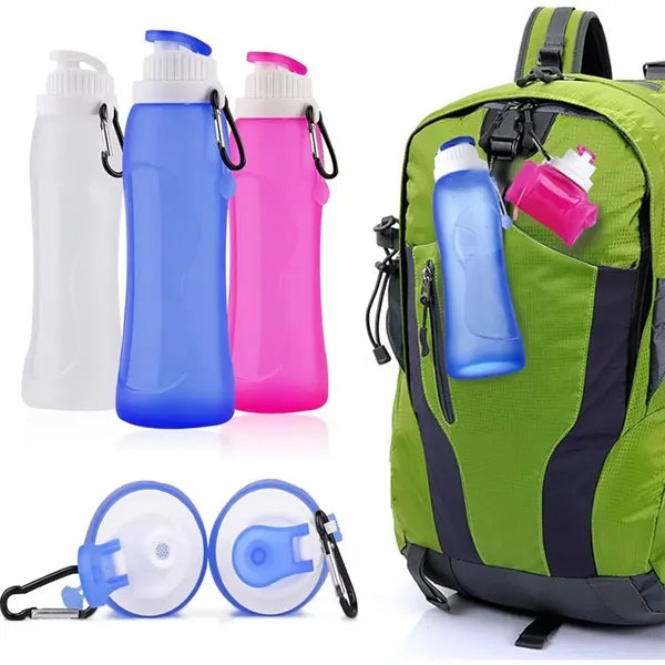 Collapsible Silica Gel Outdoor Sports Travel Water Bottle