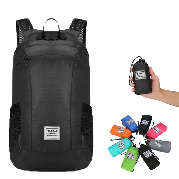 Waterproof Folding Duffle Backpack with Mesh Pouch