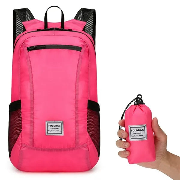 Waterproof Folding Duffle Backpack with Mesh Pouch
