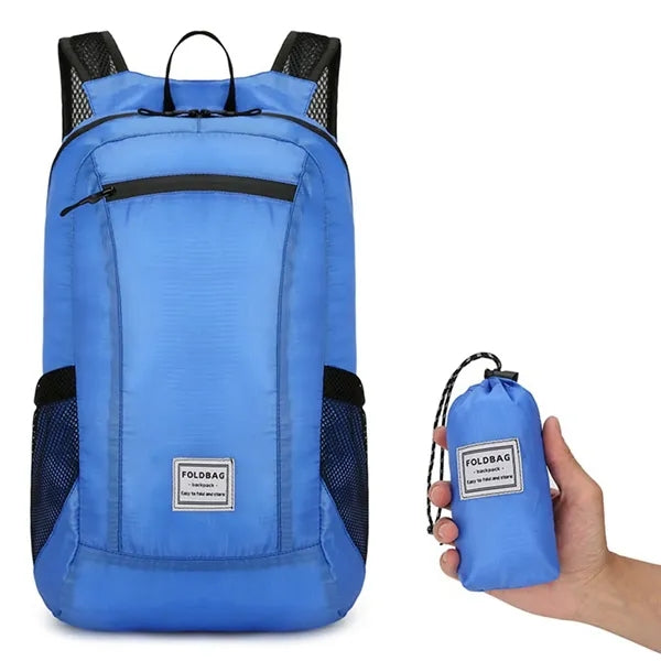Waterproof Folding Duffle Backpack with Mesh Pouch