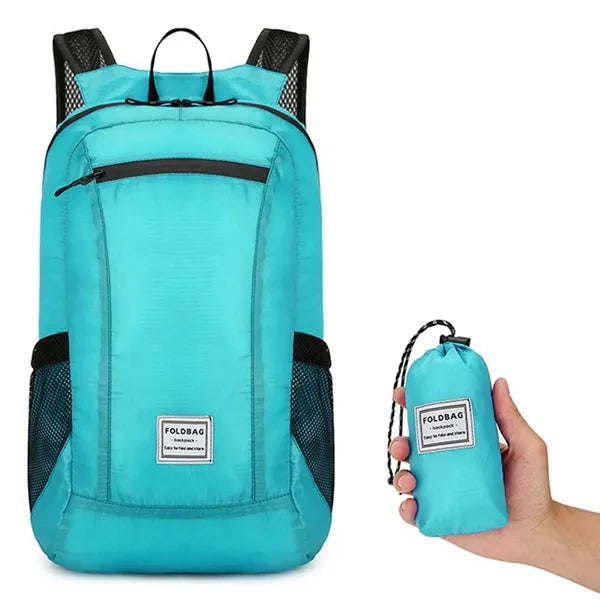 Waterproof Folding Duffle Backpack with Mesh Pouch