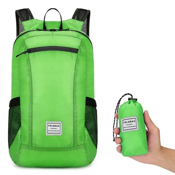 Waterproof Folding Duffle Backpack with Mesh Pouch