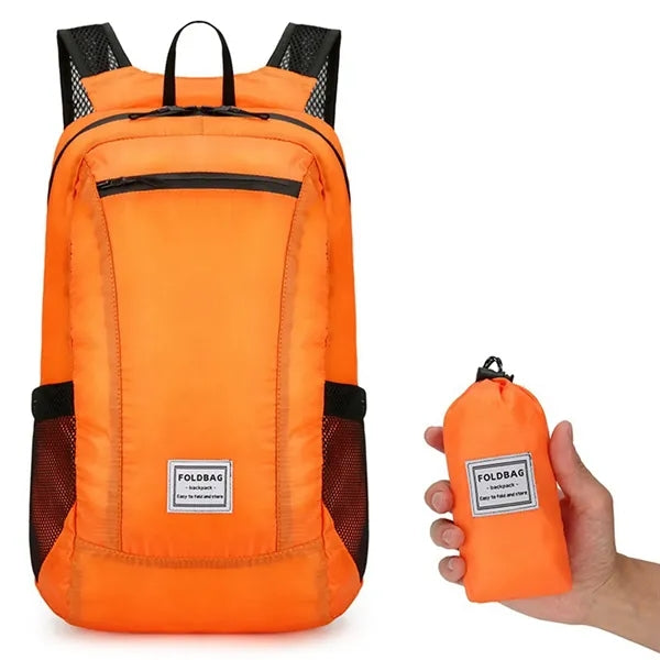 Waterproof Folding Duffle Backpack with Mesh Pouch