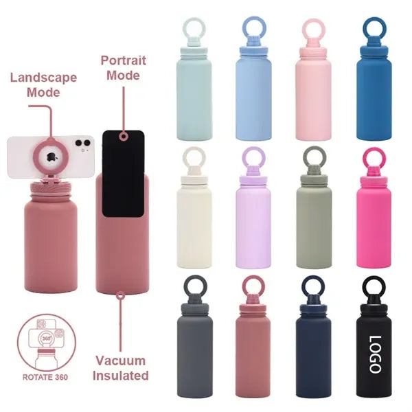 24oz Magnetic Stainless Steel Gym Bottles