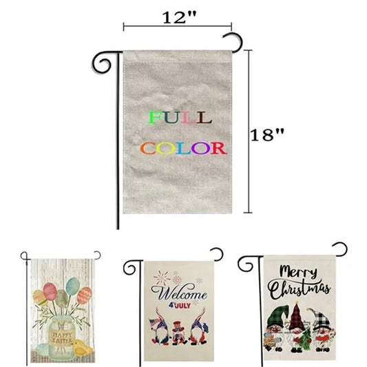 12" x 18" Full Color Double Sided Sublimated Garden Flag12"