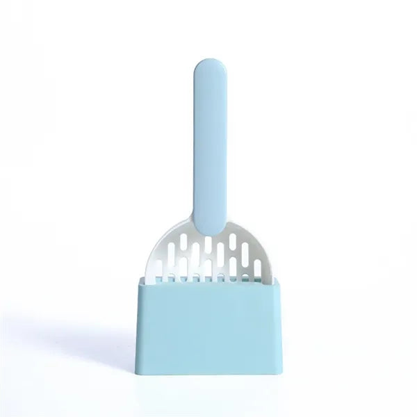 Pet Cat Litter Shovel W/Base