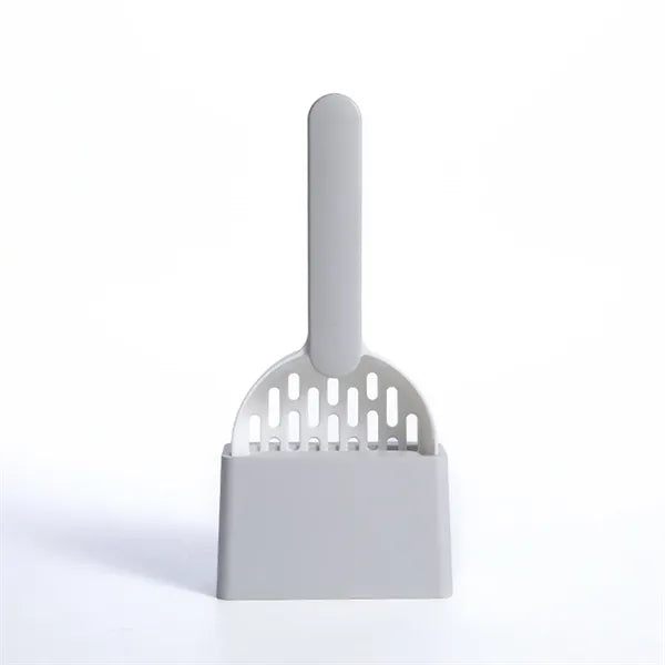 Pet Cat Litter Shovel W/Base