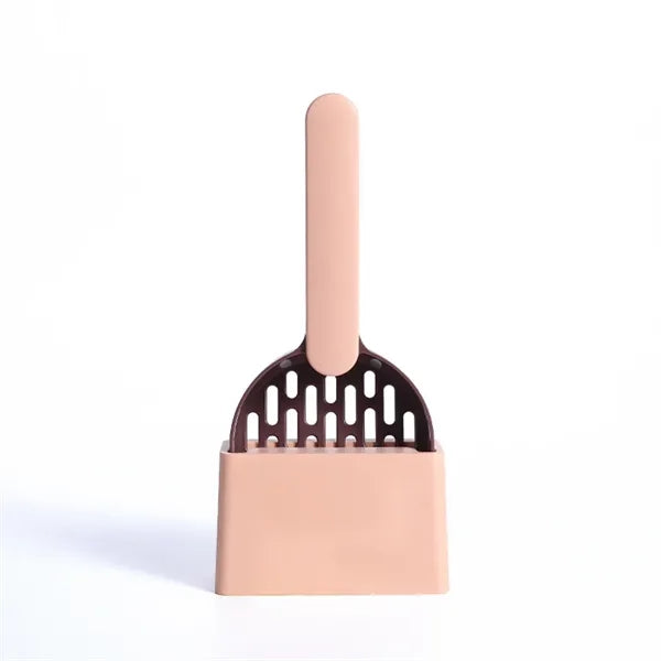 Pet Cat Litter Shovel W/Base