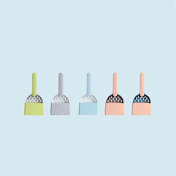 Pet Cat Litter Shovel W/Base