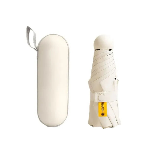 Anti-UV Mini Compact Travel Umbrella with Case