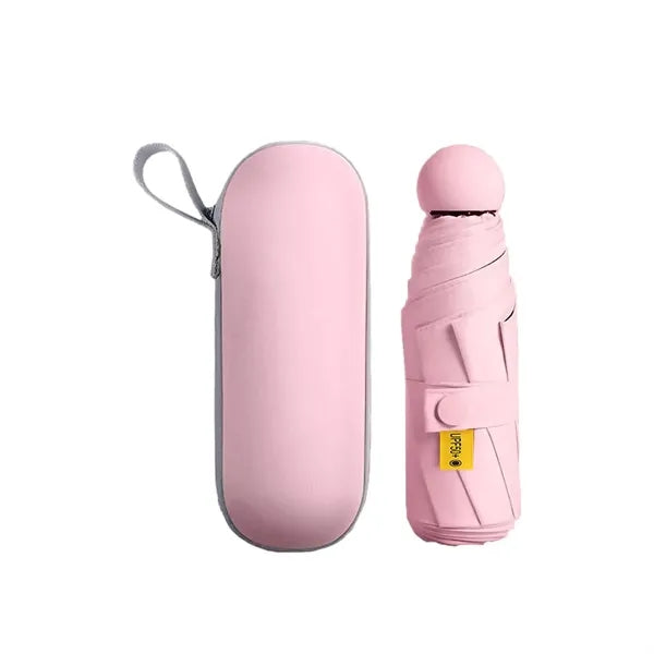 Anti-UV Mini Compact Travel Umbrella with Case