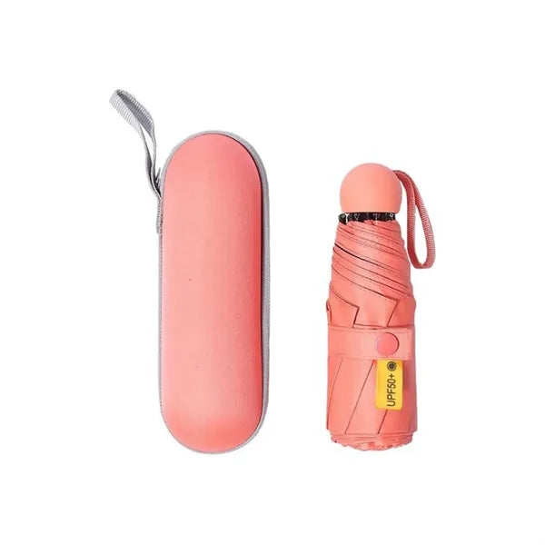 Anti-UV Mini Compact Travel Umbrella with Case