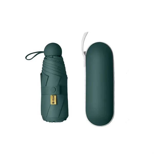Anti-UV Mini Compact Travel Umbrella with Case