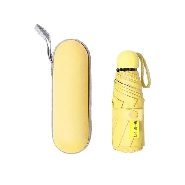 Anti-UV Mini Compact Travel Umbrella with Case
