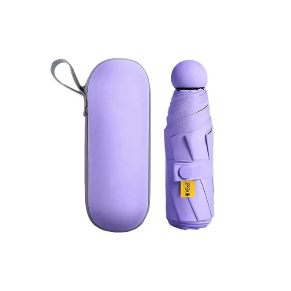 Anti-UV Mini Compact Travel Umbrella with Case