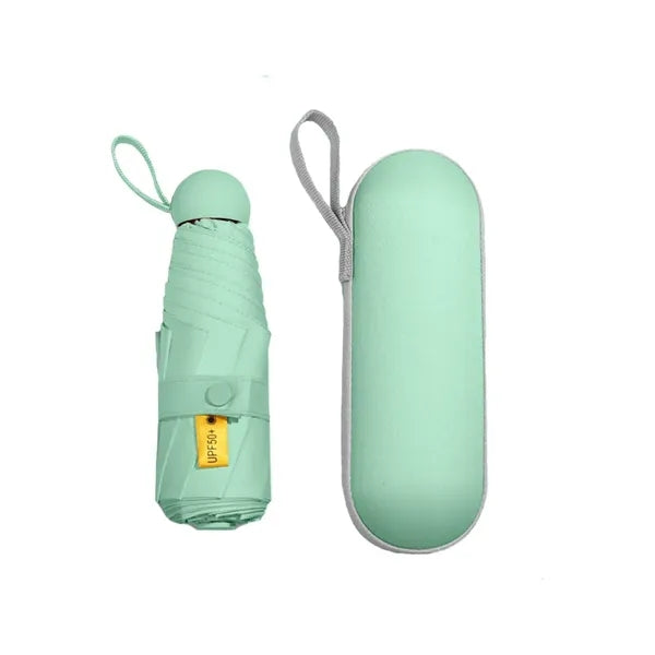 Anti-UV Mini Compact Travel Umbrella with Case