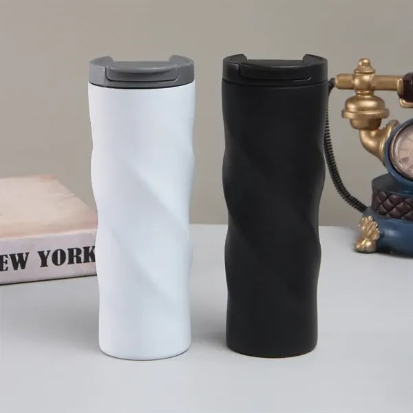 Spiral Gradient Insulated Water Bottle Coffee Mug