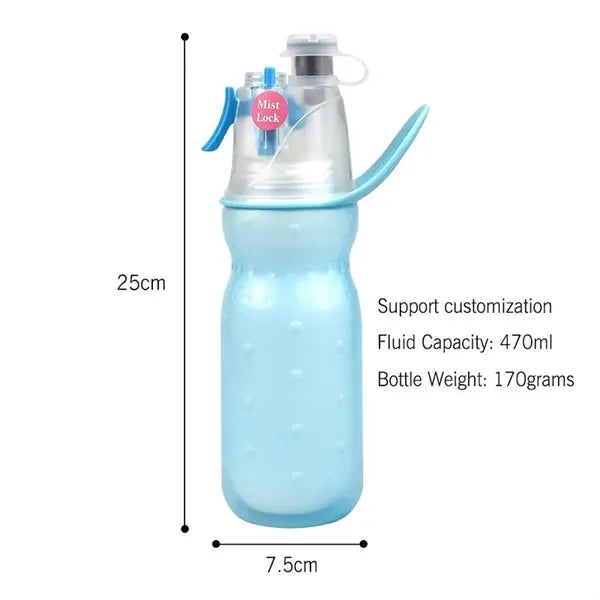 Spray Drinking Misting Water Bottle