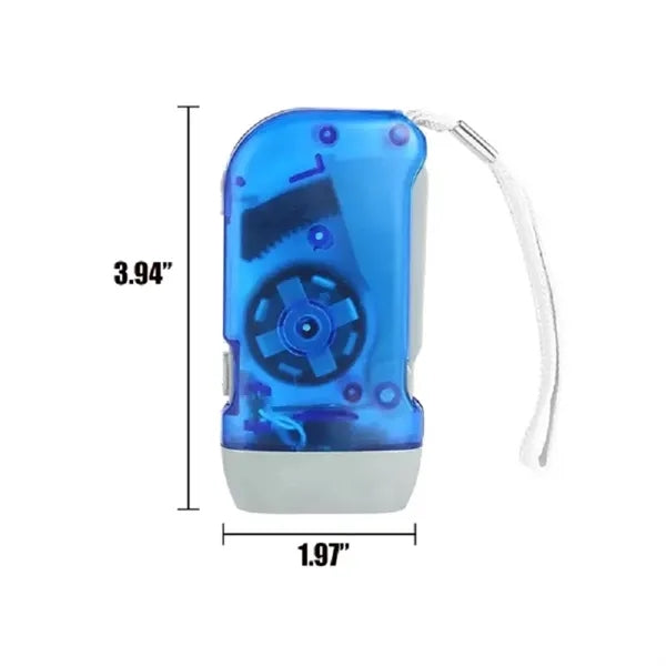 Hand Crank 3 LED Dynamo Flashlight
