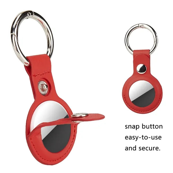 Leather Airtag Keychain