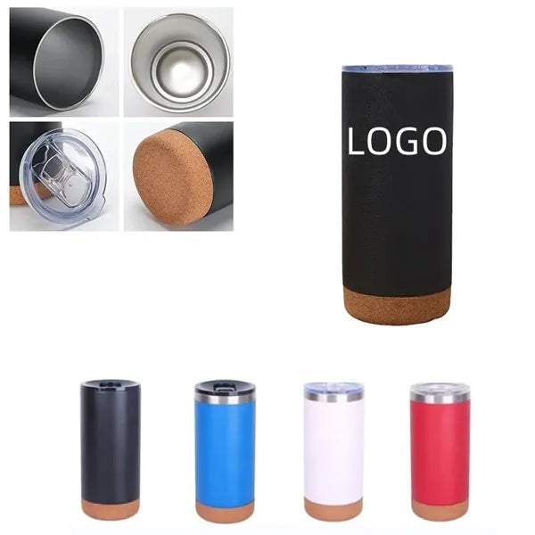 16oz Insulated Travel Tumbler with Cork Bottom