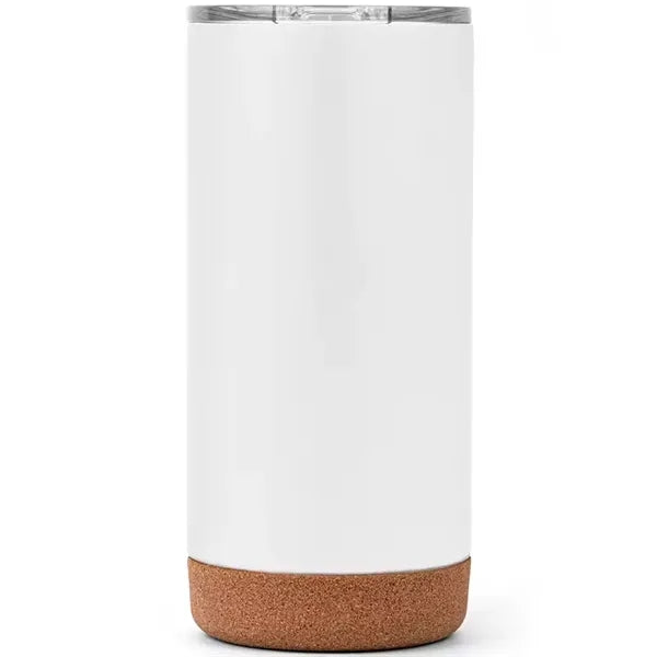 16oz Insulated Travel Tumbler with Cork Bottom