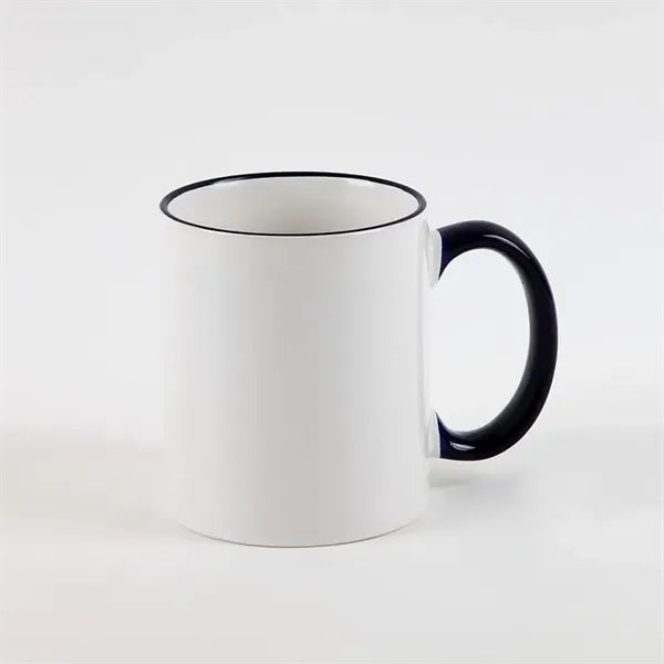 11oz Ceramic Coffee Mugs C Handle/White Interior