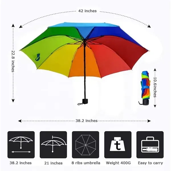 37" UV Protection Folding Umbrella