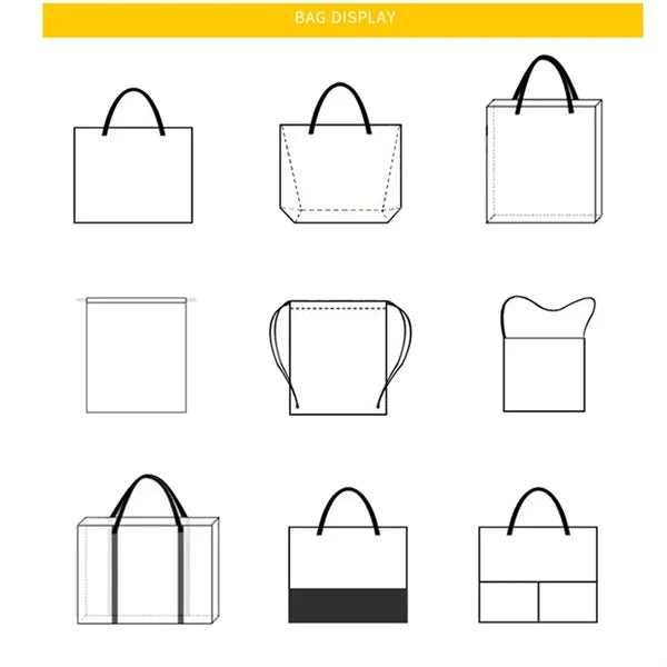 Film covered woven durable custom logo film Grocery tote bag