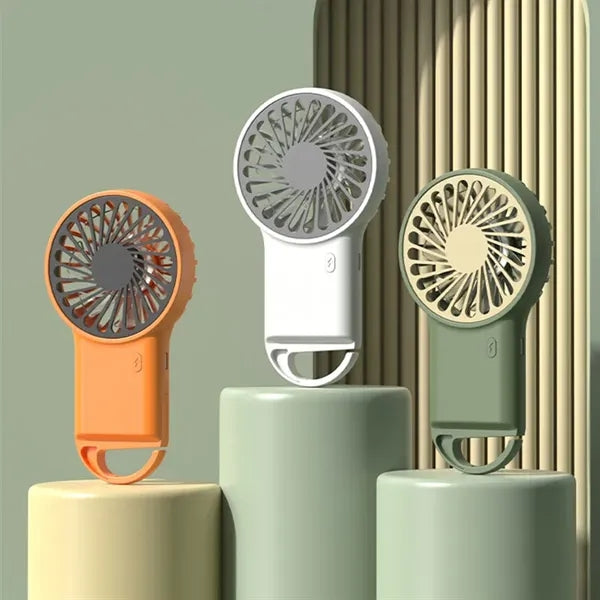 3 In1 Rechargeable USB Handheld Desk Fan With Hanging Hook