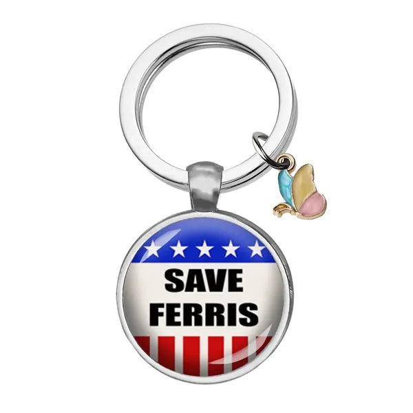 Acrylic&Stainless Steel Pendant Key Chain