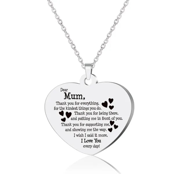 Stainless Steel Heart Shape Pendant Key Chain