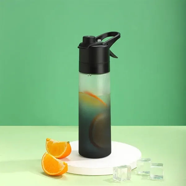 2-in-1 Sip & Misting Spray Water Bottle 20 oz