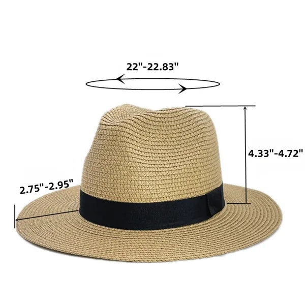 Unisex Sun Straw Summer Beach Hat