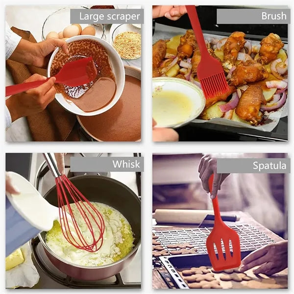 5 Pcs Kitchen Silicone Utensils Set