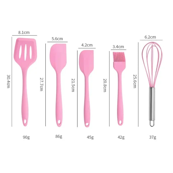 5 Pcs Kitchen Silicone Utensils Set