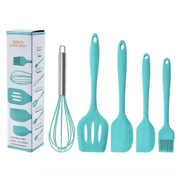 5 Pcs Kitchen Silicone Utensils Set
