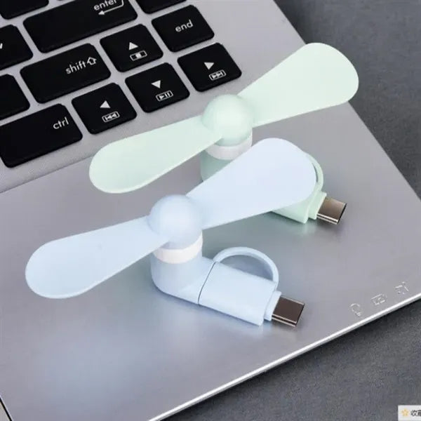USB Mini Mobile Phone Type-C Silent Fan