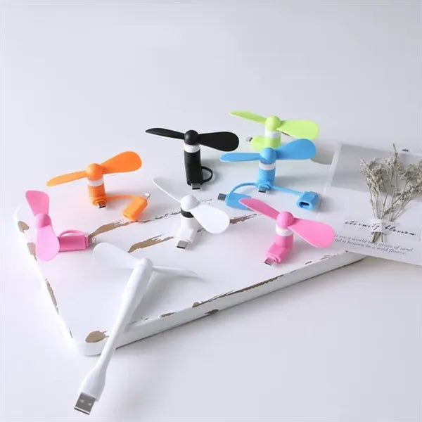 USB Mini Mobile Phone Type-C Silent Fan
