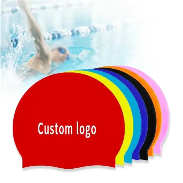 Logo Silicone Swimming Cap