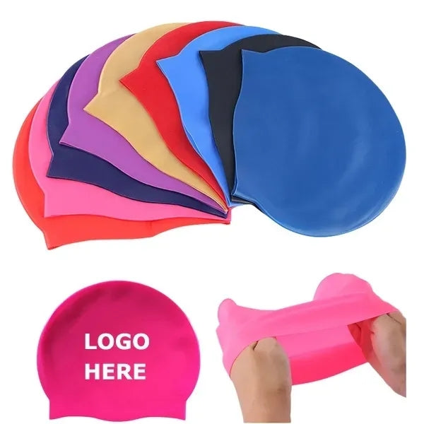 Logo Silicone Swimming Cap