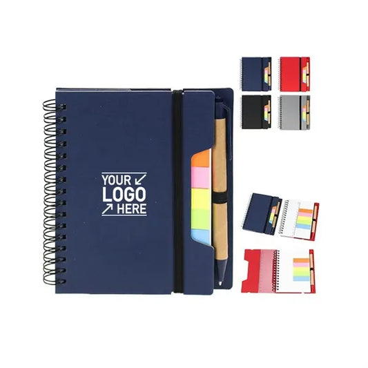 Logo Notepad with Pen & Sticky Notes