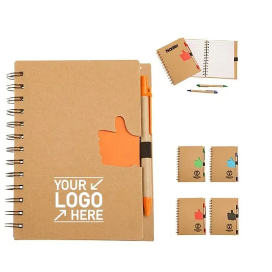 Kraft Paper Notepad With Pen
