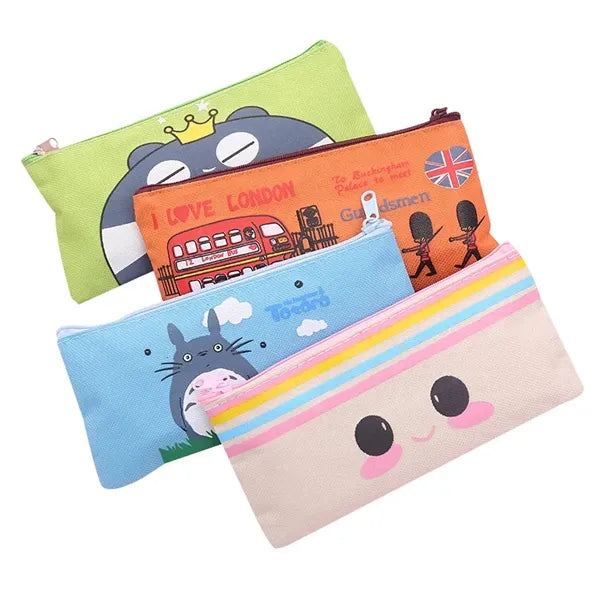 Zippered Canvas Stationery Pouch