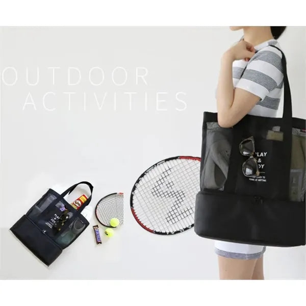 Beach Tote Bags with Cooler Compartment