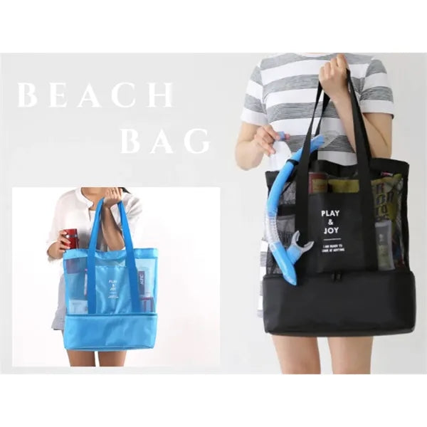 Beach Tote Bags with Cooler Compartment