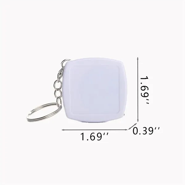 Mini Square78'' Small Steel Ruler With Keychain